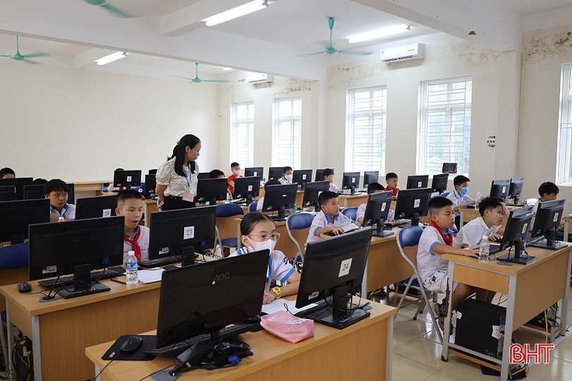67 thí sinh tranh tài Hội thi Tin học trẻ thành phố Hà Tĩnh