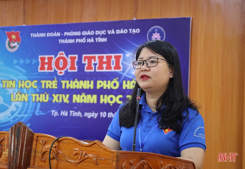 67 thí sinh tranh tài Hội thi Tin học trẻ thành phố Hà Tĩnh