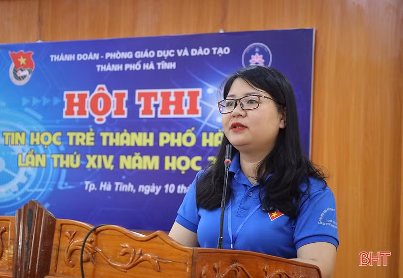 67 thí sinh tranh tài Hội thi Tin học trẻ thành phố Hà Tĩnh