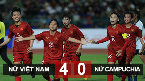 Kết quả ĐT nữ Việt Nam vs ĐT nữ Campuchia: Vé chung kết dễ dàng
