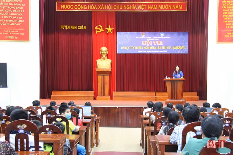 26 thí sinh đạt giải tại Hội thi Tin học trẻ Nghi Xuân