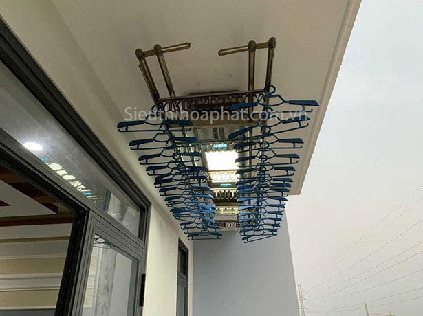 Giải pháp tiết kiệm không gian từ giàn phơi điện tử tại Hòa Phát