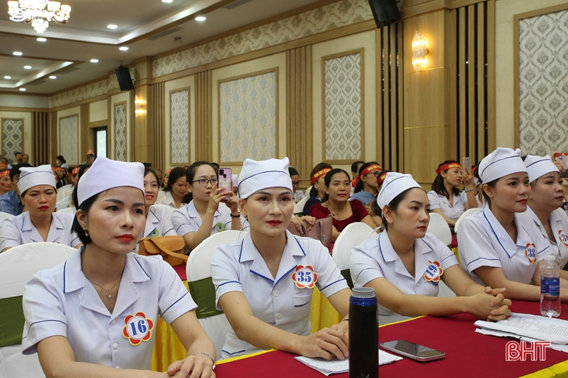 Trung tâm Y tế Hương Sơn nhất Hội thi Điều dưỡng - Hộ sinh trạm y tế giỏi cấp tỉnh