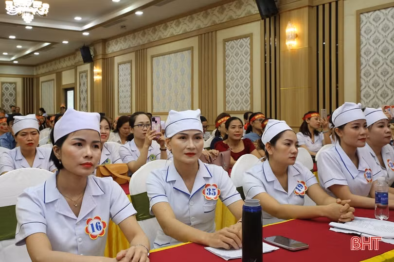 Trung tâm Y tế Hương Sơn nhất Hội thi Điều dưỡng - Hộ sinh trạm y tế giỏi cấp tỉnh