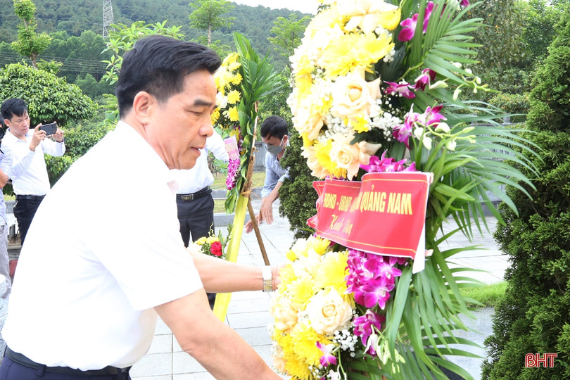 Lãnh đạo Quảng Nam, Đà Nẵng dâng hương cố Tổng Bí thư Hà Huy Tập