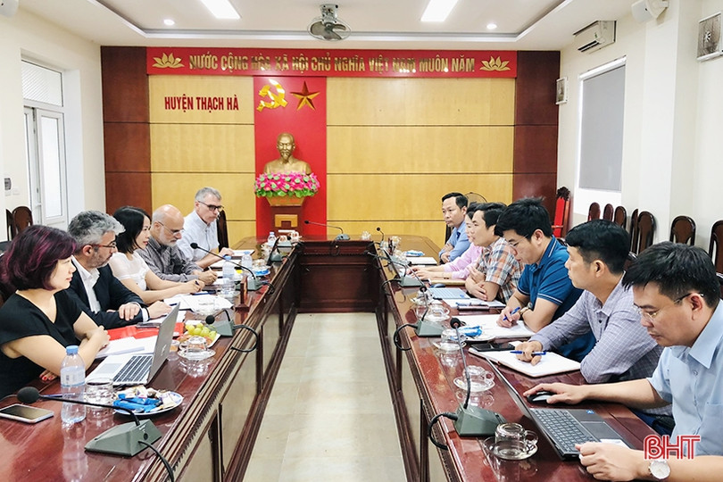 AFD và huyện Thạch Hà thống nhất một số nội dung về tiểu dự án đô thị