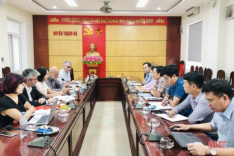 AFD và huyện Thạch Hà thống nhất một số nội dung về tiểu dự án đô thị