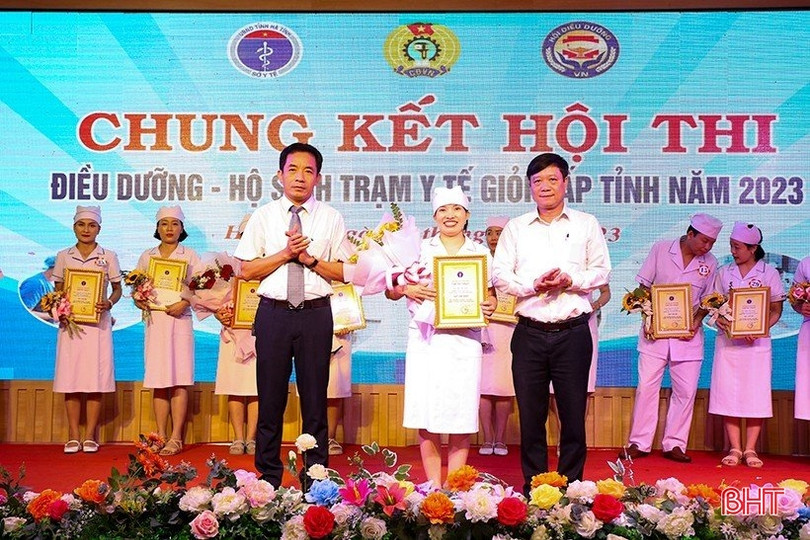 Trung tâm Y tế Hương Sơn nhất Hội thi Điều dưỡng - Hộ sinh trạm y tế giỏi cấp tỉnh