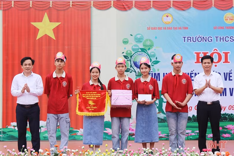 Học sinh Nghi Xuân sôi nổi tham gia hội thi sử dụng năng lượng 