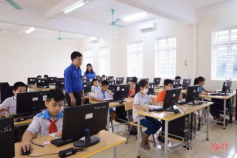 67 thí sinh tranh tài Hội thi Tin học trẻ thành phố Hà Tĩnh