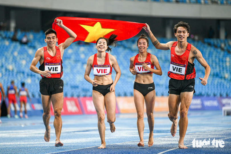 VĐV điền kinh Hà Tĩnh giành Huy chương Vàng SEA Games 32