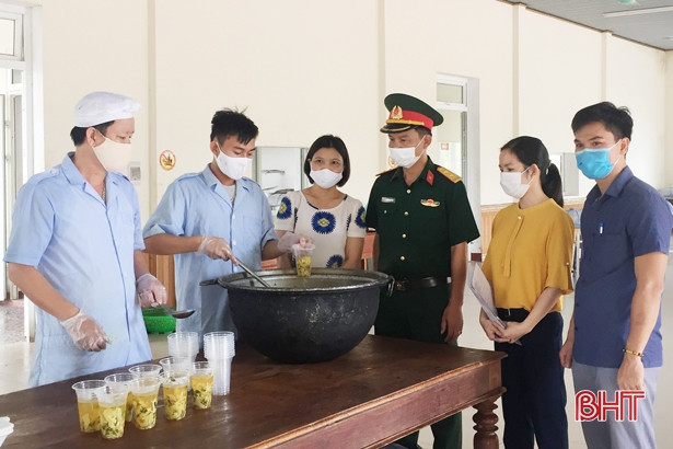 Các khu cách ly tập trung ở Hà Tĩnh đảm bảo an toàn thực phẩm