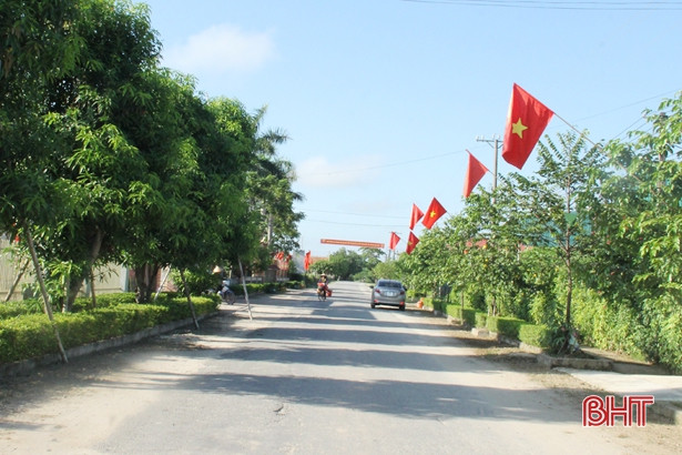 Lộc Hà rực rỡ cờ hoa trước ngày hội lớn