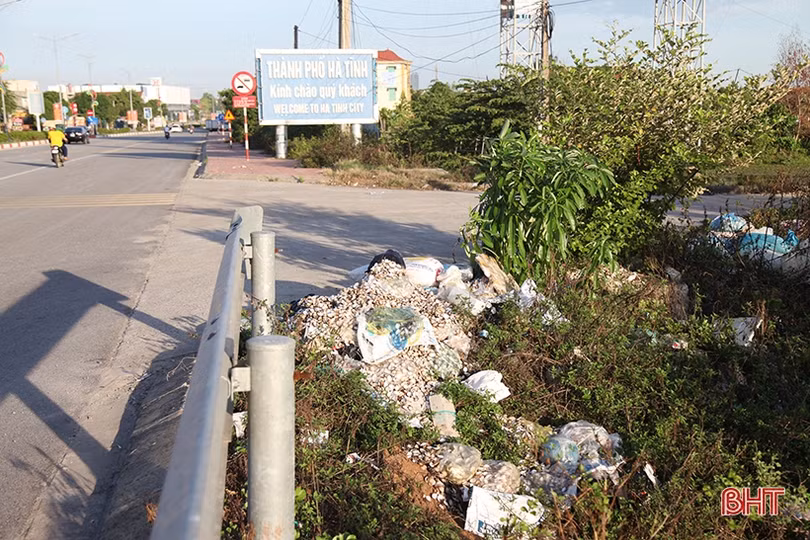 Nhếch nhác trên tuyến đê phía Bắc thành phố Hà Tĩnh