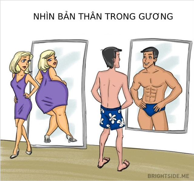 Khác biệt thú vị giữa đàn ông và phụ nữ