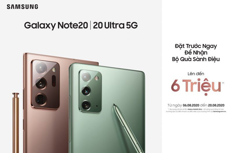 Người dùng Việt Nam có thể sở hữu Galaxy Note 20 từ 21/8 tới