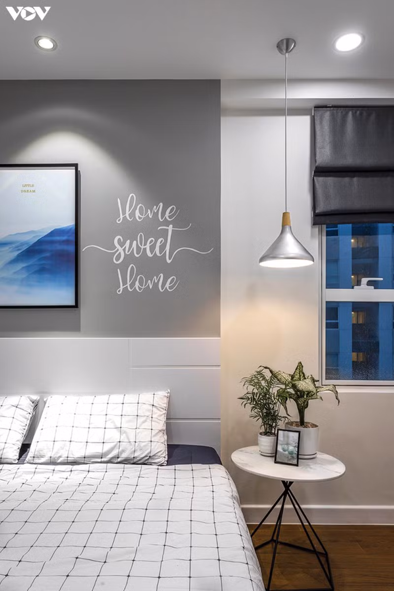 Nét cá tính trong căn hộ đơn sắc