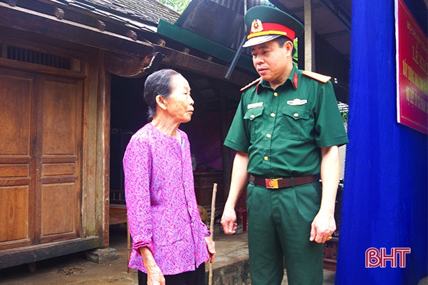 Bộ CHQS Hà Tĩnh xây dựng 2 nhà tình nghĩa cho các gia đình chính sách