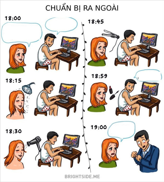 Khác biệt thú vị giữa đàn ông và phụ nữ