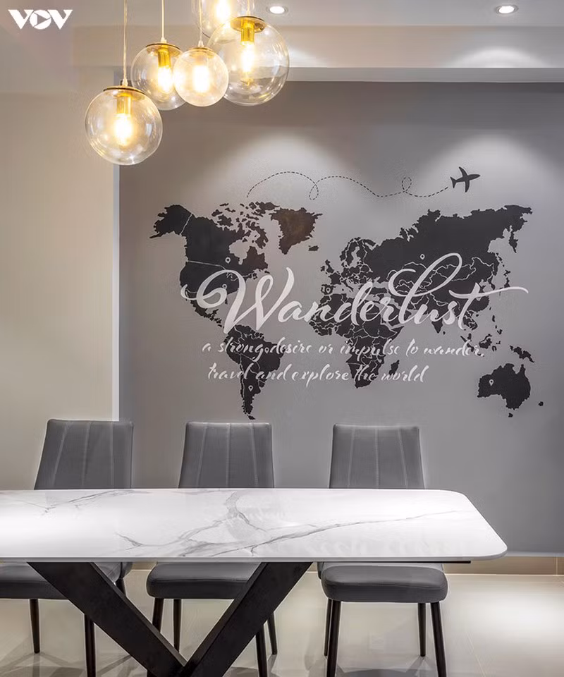 Nét cá tính trong căn hộ đơn sắc