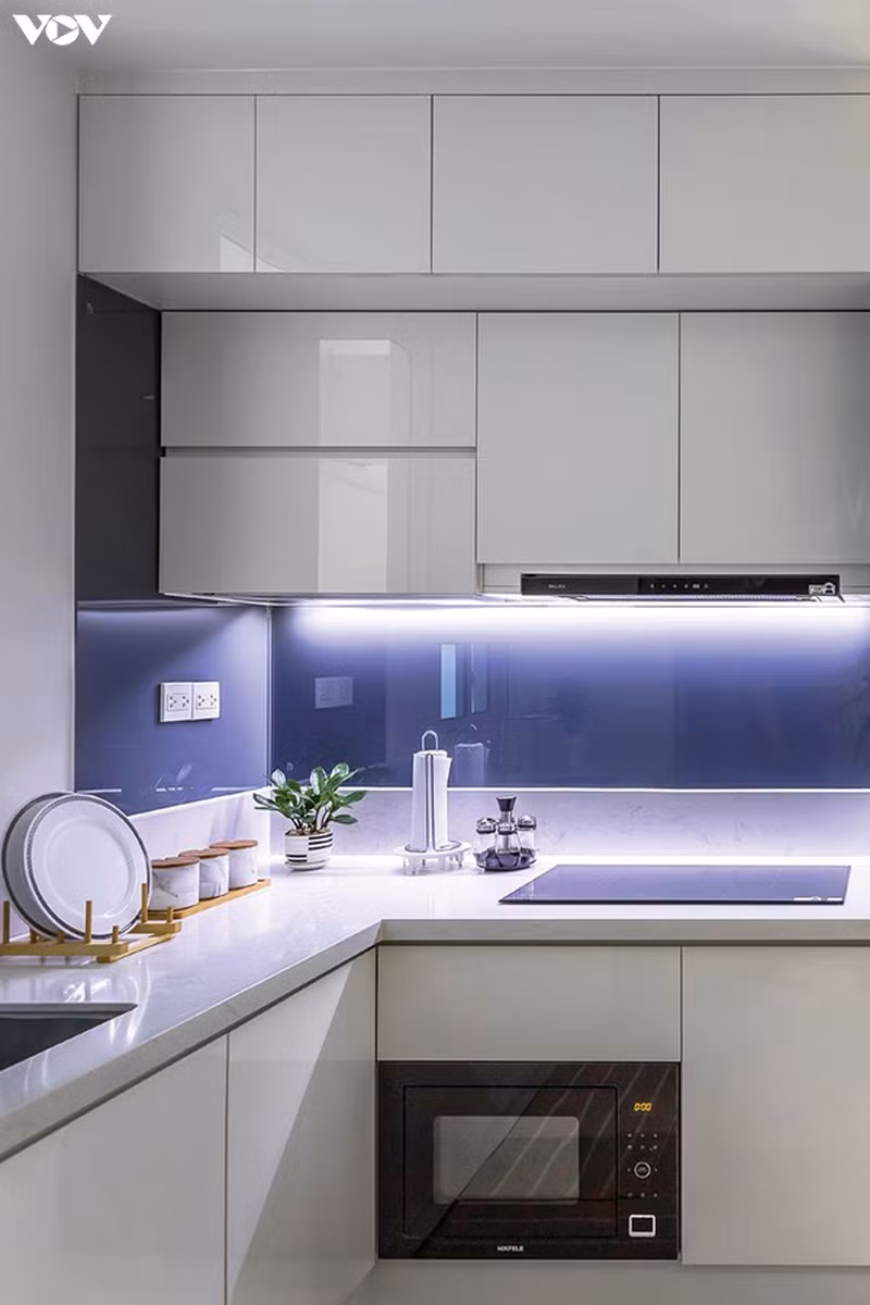 Nét cá tính trong căn hộ đơn sắc