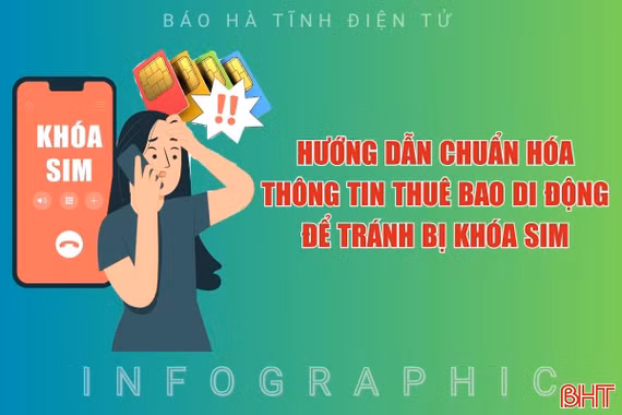 [Infographic] Hướng dẫn chuẩn hóa thông tin thuê bao di động để tránh bị khóa SIM