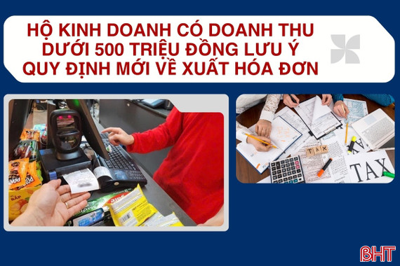 [Motion Graphics] Hộ kinh doanh có doanh thu dưới 500 triệu đồng lưu ý quy định mới về xuất hóa đơn