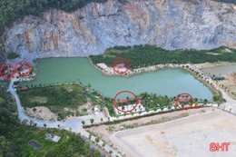 Ngang nhiên xây dựng công trình trái phép ở khu vực mỏ đã đóng cửa