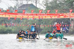 Hấp dẫn màn tranh tài đua thuyền trên sông Minh