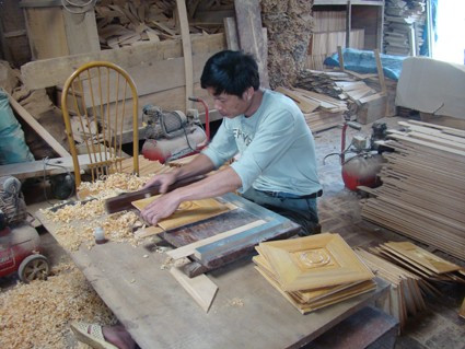 Làng mộc Thái Yên. Ảnh: sohuutrituevacuocsong.vn