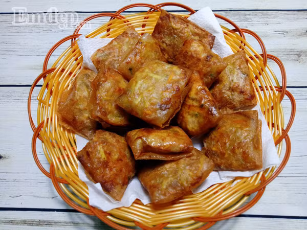 dung bo qua mon cha gio nhan thit dau xanh beo bui ngon me man nay