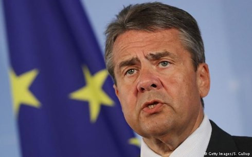 Ngoại trưởng Đức Sigmar Gabriel. Ảnh: Getty duc phan doi chinh sach hat nhan moi cua my