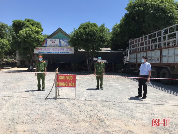Phong tỏa quán cơm ở huyện Kỳ Anh liên quan đến lái xe Quảng Ngãi mắc Covid-19