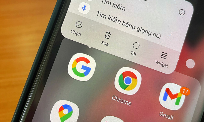 Ứng dụng Google trên Android gặp sự cố