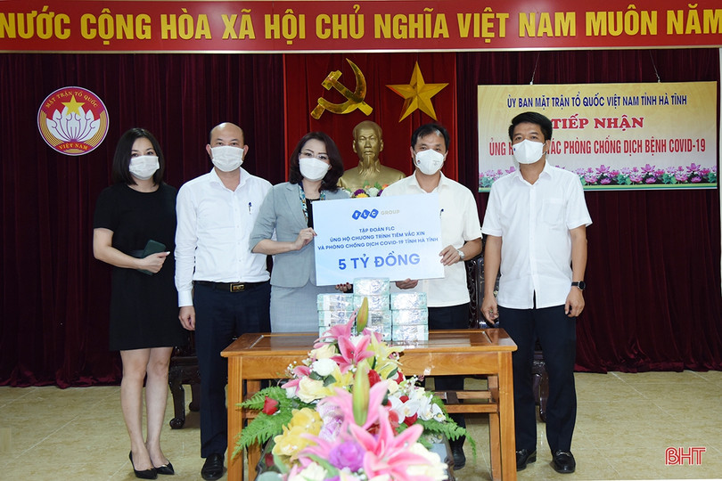 Doanh nghiệp ở Bình Dương hỗ trợ Hà Tĩnh gần 1,4 tỷ đồng phục vụ phòng, chống dịch
