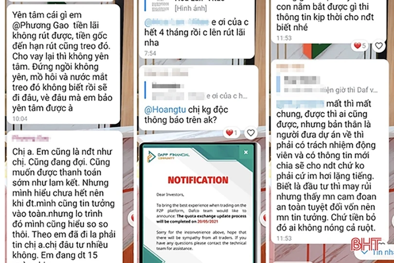 Hà Tĩnh: Nhà đầu tư tiền ảo DAF bức xúc khi mô hình đang… “chết yểu”?!