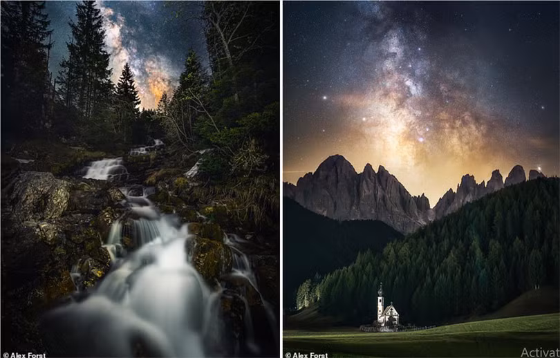 Bộ ảnh phong cảnh siêu thực dưới bầu trời đầy sao