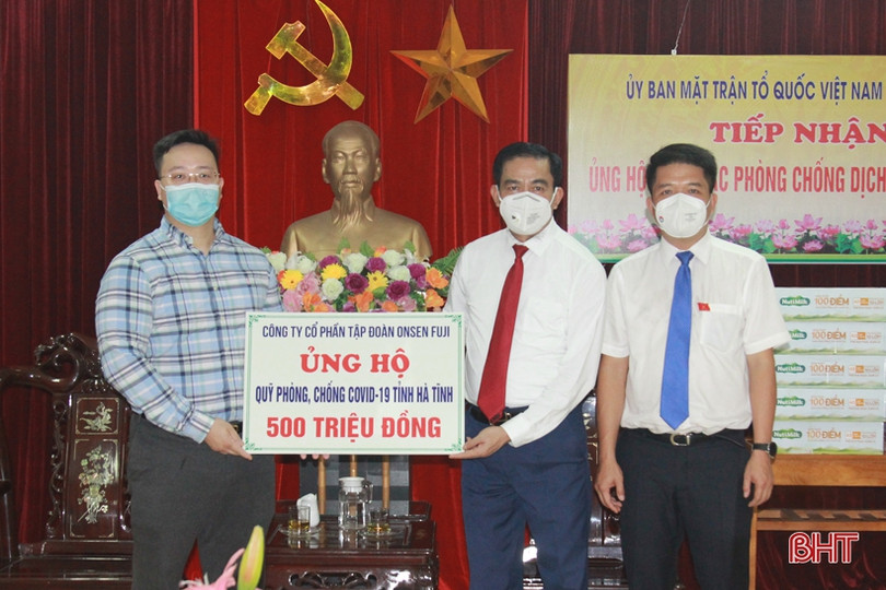 Hà Tĩnh tiếp nhận thêm hơn 3,3 tỷ đồng ủng hộ công tác phòng, chống dịch