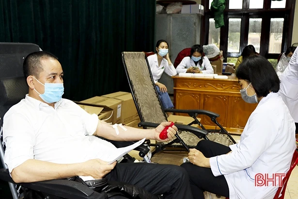 Thu về 239 đơn vị máu từ Ngày hội Hiến máu tình nguyện đợt 1/2022 ở Đức Thọ