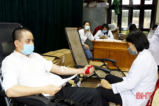 Thu về 239 đơn vị máu từ Ngày hội Hiến máu tình nguyện đợt 1/2022 ở Đức Thọ