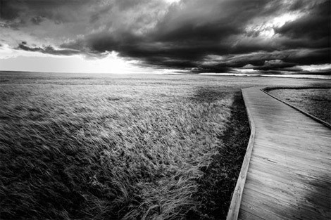 Lối đi trên vùng đồng bằng của Mỹ tại thành phố Tulsa, bang Oklahoma.