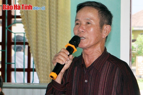 Cử tri xã Kỳ Thư mong muốn các cấp đẩy nhanh tiếp độ chuyển đổi đất, sớm cấp đất cho các đối tượng chưa có đất để ổn định cuộc sống