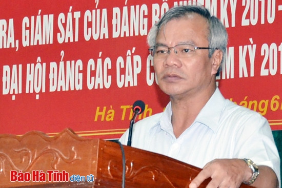 Phó Bí thư Thường trực Tỉnh ủy Trần Nam Hồng: BTV Thành ủy cần xây dựng các chương trình kiểm tra có trọng tâm, trọng điểm; coi công tác giám sát là nhiệm vụ thường xuyên.