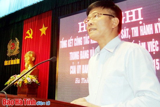 Tăng cường kiểm tra, thi hành kỷ luật Đảng trong lực lượng công an ảnh 1