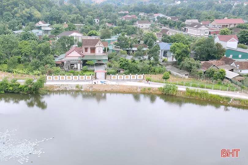 Biến ao tù nước đọng thành hồ điều hòa xanh mát ở Hà Tĩnh