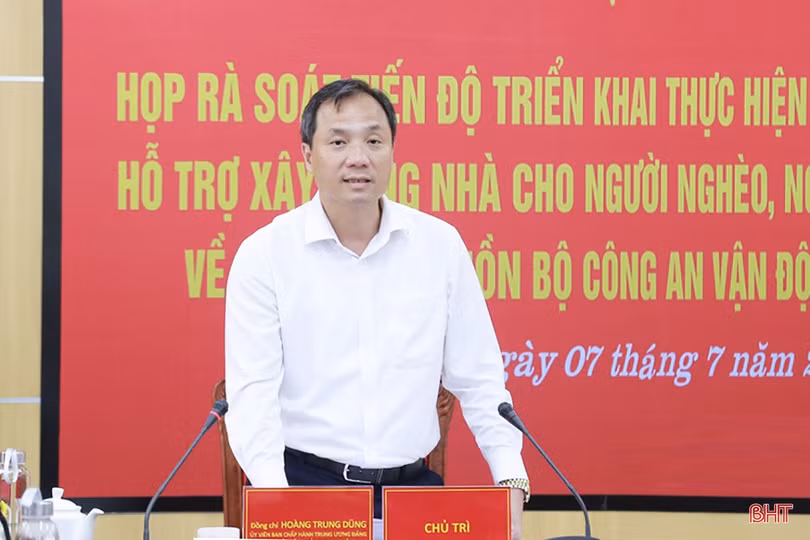 Hà Tĩnh ban hành kế hoạch xây dựng nhà ở cho người nghèo, người khó khăn từ nguồn hỗ trợ của Bộ Công an