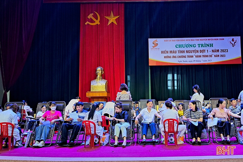 Nghi Xuân tiếp nhận 269 đơn vị máu tình nguyện