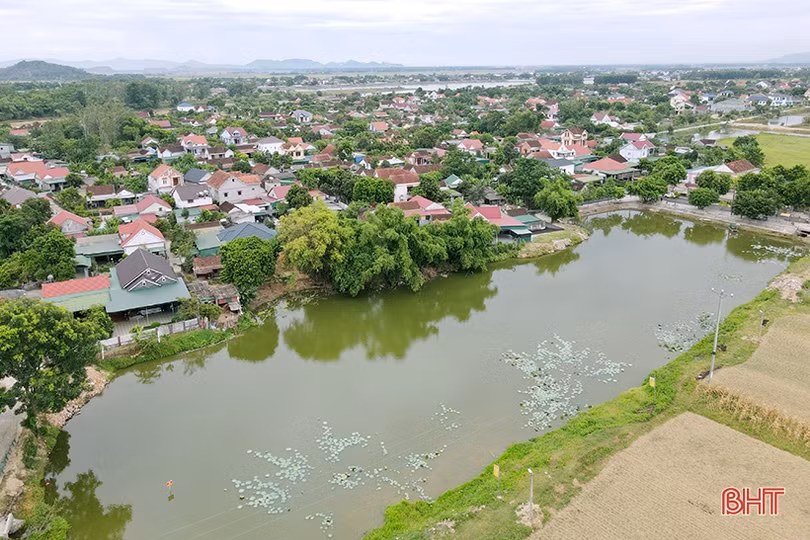 Biến ao tù nước đọng thành hồ điều hòa xanh mát ở Hà Tĩnh