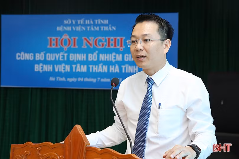 Công bố quyết định bổ nhiệm Giám đốc Bệnh viện Tâm thần Hà Tĩnh