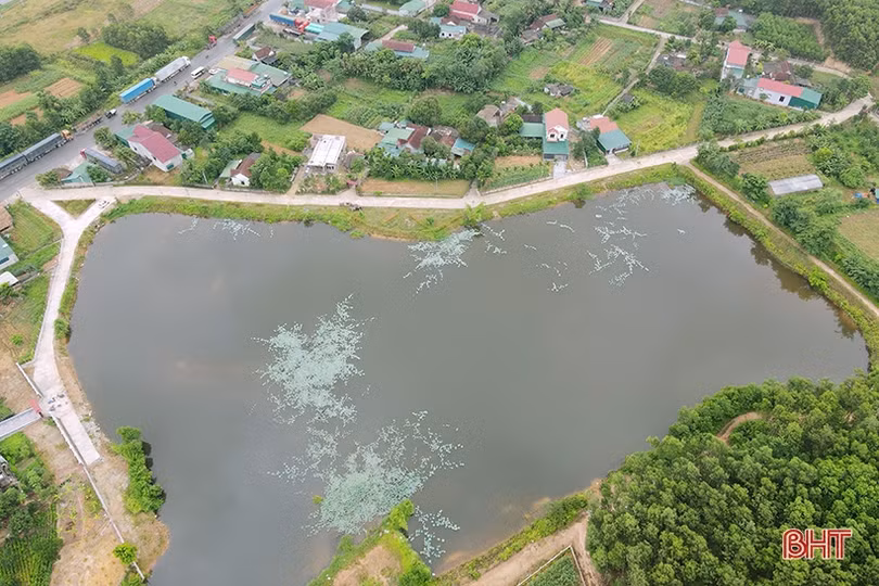 Biến ao tù nước đọng thành hồ điều hòa xanh mát ở Hà Tĩnh